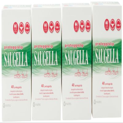 Saugella Cotton Touch Pads 160 Thin Anti-Bacterial, Anti-Odour and Soothing Action
