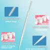 Disposable Plastic Toothpick Dental Flossers Picks Portable Practical Oral Toothpick with Clear Case 1100Pcs Double Head Soft Interdental Teeth Cleaning Brush Tool Stick Green view 3
