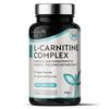 Nutravita L-Carnitine Complex - High Strength Capsules with Added Riboflavin, Biotin, Chromium, Vitamin D, B3 & B6 - Macronutrient & Energy Yielding Metabolism - 150 Vegan Capsules - Made in The UK view 1