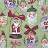 IHR Christmas Decorations Green Santa 3-Ply Luncheon Paper Napkins, Pack of 20  view 1