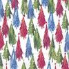 IHR Colourful Christmas Trees 3-Ply Luncheon Paper Napkins, Pack of 20  view 1