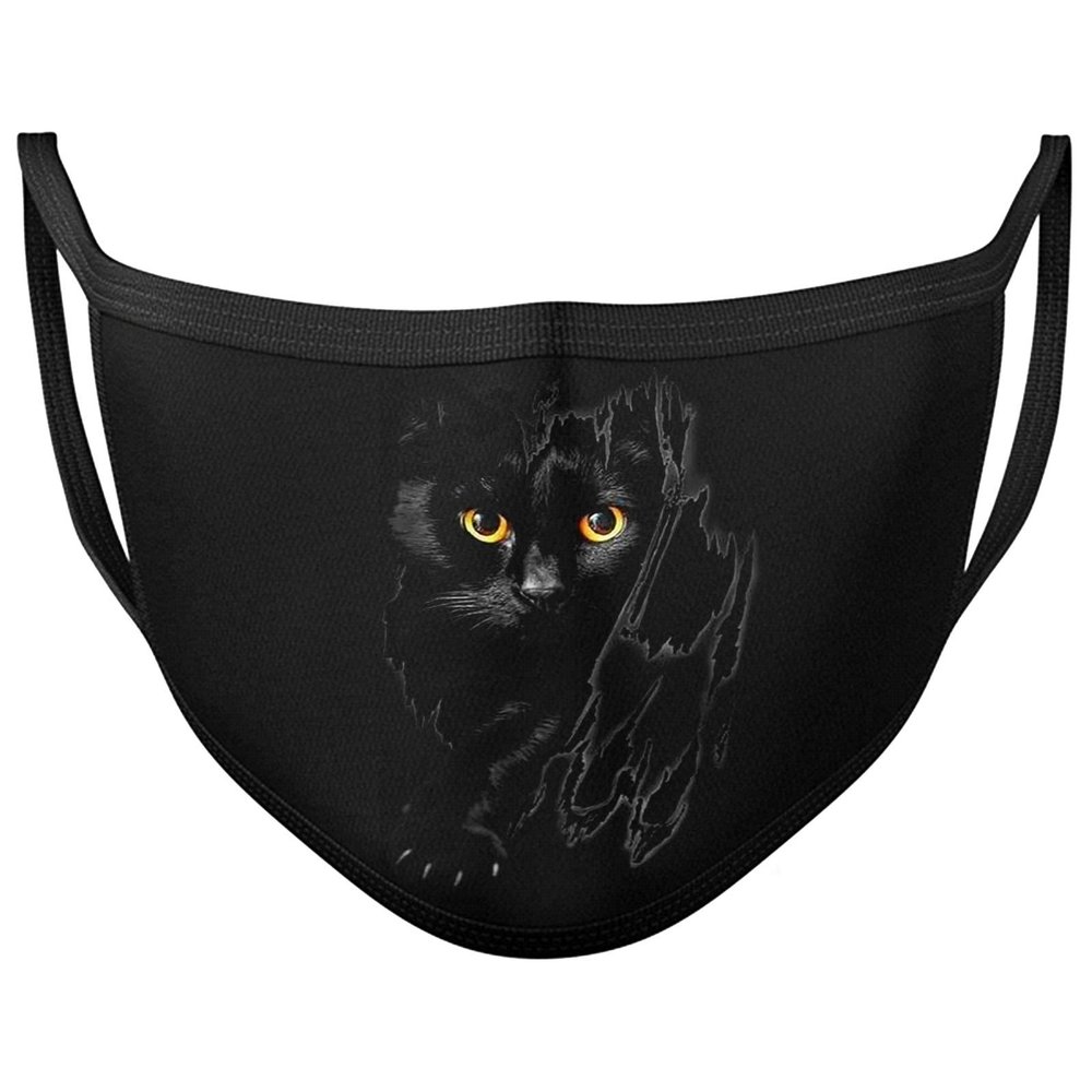 Darkwear Tiger Wolf Skull Cat Rose Sugar Skull Fashion Mask (Cat Claws)