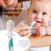 Cherish Baby Care Baby Toothbrush 0-2 Years - BPA-Free & Safety-Tested Newborn to Toddler Toothbrush Set, 2023 Award Winner, Food-Grade Silicone (Teal) view 4