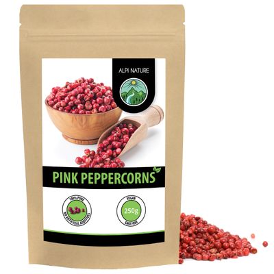 Alpi Nature Pink Pepper 250g 8.8 oz, Whole Peppercorns, Pink Peppercorns Whole for Cooking