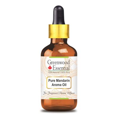 Greenwood Essential Pure Mandarin Aroma Oil (Suitable for Aroma Diffuser) with Glass Dropper 100% Natural Therapeutic Grade 50ml (1.69 oz)