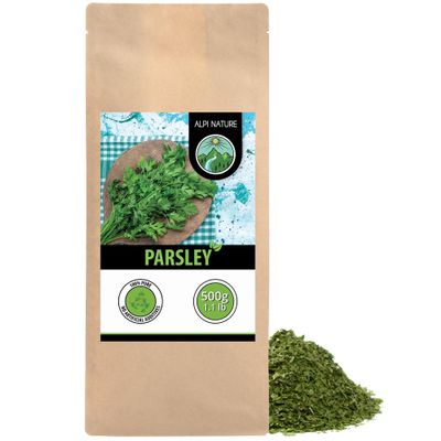 Alpi Nature Parsley Dried 500g 1.1 lb, Dried and Rubbed Leaves, Parsley Spice for Cooking