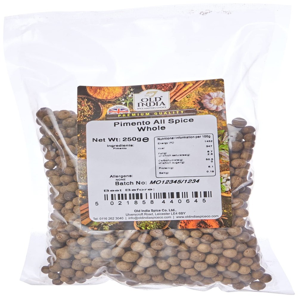 Old India Pimento All Spice Whole 250g