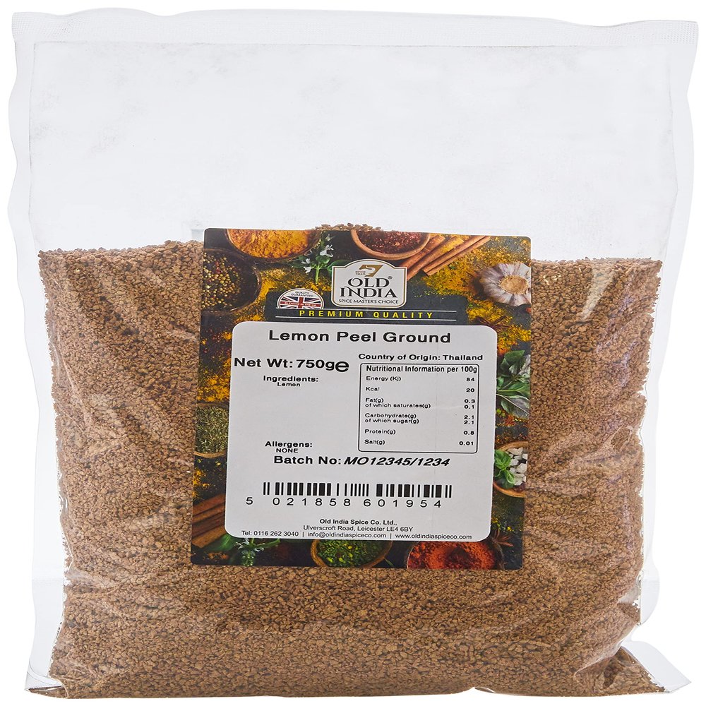 Old India Lemon Peel Ground 750g