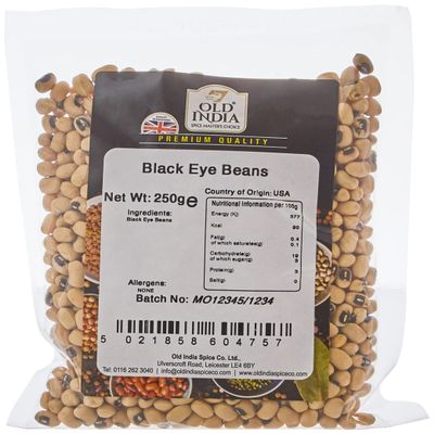 Old India Black Eye Beans 250g