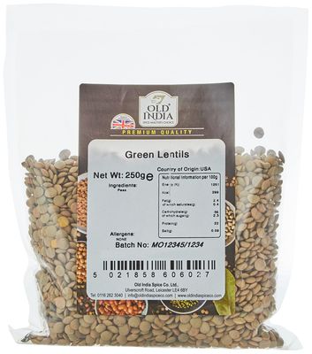 Old India Green Lentils 250g