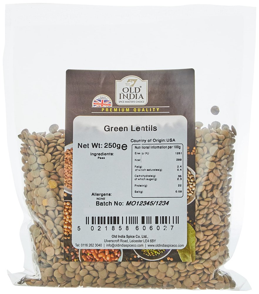 Old India Green Lentils 250g