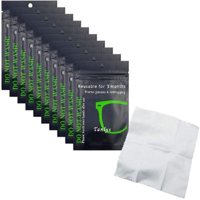 10 Pack Anti Fog Cloth for Glasses Reusable Cleaning Cloth for Eyeglasses Tablets Camera Lenses Screens, Anti Fog Glasses Wipe