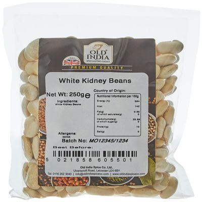 Old India White Kidney Beans 250g