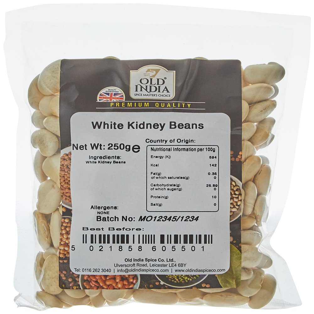Old India White Kidney Beans 250g
