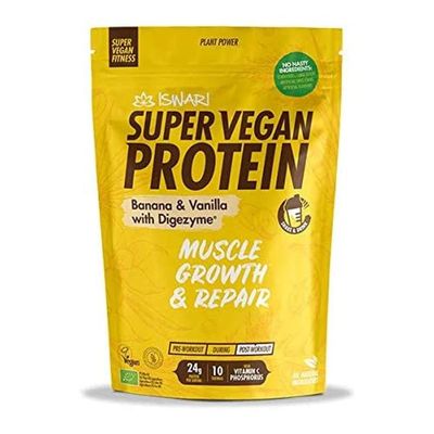 ISWARI Super Vegan Protein Banana-Vanilla 350 g, Standard, Single