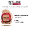L'Oral Paris Infallible 24H Fresh Wear Foundation in a Powder, Full-coverage, Longwear, Weightless Smooth Finish, Water-proof and Transfer-proof, 245 Golden Honey view 2