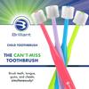 Brilliant Child Toothbrush by Baby Buddy, Ages 2-5 Years, Round Head, Bristles Clean All-Around, Pink-Lime-Lilac, 3 Pack view 2