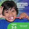 Brilliant Child Toothbrush by Baby Buddy, Ages 2-5 Years, Round Head, Bristles Clean All-Around, Pink-Lime-Lilac, 3 Pack view 3