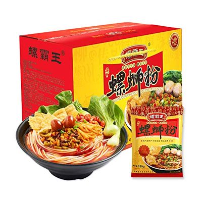 Luobawang Original Snail Noodle 280g * 6 Bags Gift Box Guangxi Liuzhou Vermicelli Rice Noodle Instant Noodles Instant Noodles Hot and Sour