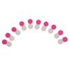 Tiuimk Contact Lens Cases Double Boxes Portable Container for Outside Travel, Pack of 10 (Rose red) view 2