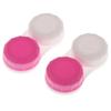Tiuimk Contact Lens Cases Double Boxes Portable Container for Outside Travel, Pack of 10 (Rose red) view 3