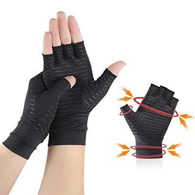 1 pairs Arthritis Gloves - Copper-Infused Designed to Support Your Hands, Compression Gloves for Rheumatoid Arthritis, Carpal Tunnel, RSI, Osteoarthritis & Tendonitis, Typing and Daily Work (M)