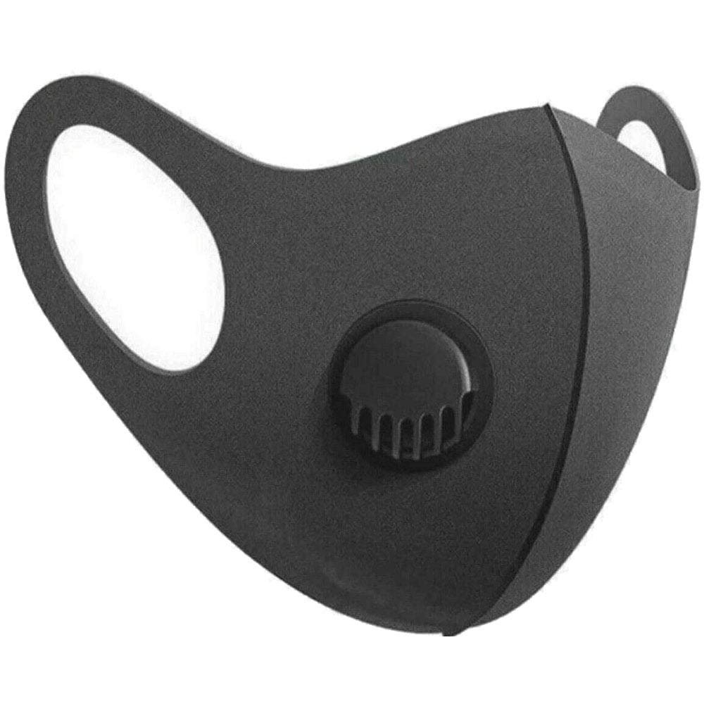 Stylish and protective material face masks with filter to keep you safe and protected with increased breath-ability filter fitted. (10, black)