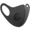 Stylish and protective material face masks with filter to keep you safe and protected with increased breath-ability filter fitted. (10, black) view 1