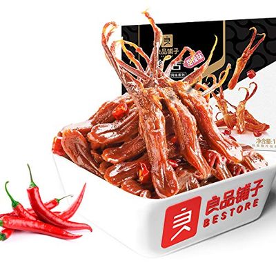 Infinitely Great Home Decor Center China Popular Snacks Duck Tongue 120g spiceDuck Tongue Chinese Snack Food
