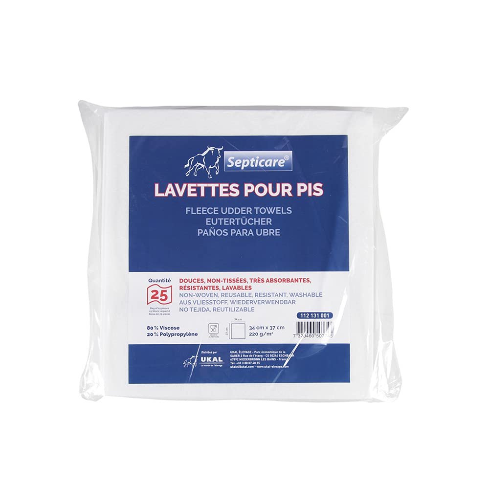 Septicare Pack of 25 Pee Wipes