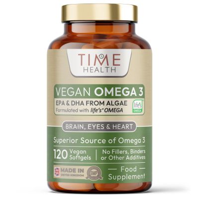 Vegan Omega 3  EPA & DHA from Algae Oil  Premium Brand  Carrageenan-Free  Sustainable Algal Alternative to Fish Oil  Vegetarian Essential Fatty Acids  UK Made Supplement (120 Count (Pack of 1))