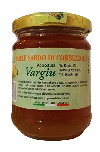 3 x 250 g - Strawberry honey produced in Ulassai (Ogliastra), Sardinia by beekeeper Antioco Vargiu
