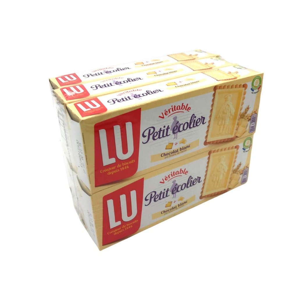 Lu Petit Ecolier White Chocolate Biscuits 150g x 6