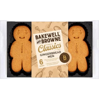 Bakewell and Browne 6 Gingerbread Men 100g
