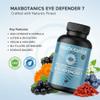 Max Botanics Eye Defender 7 Long-Term Eye Health Formula Supplements Lutein Zeaxanthin Bilberry Goji Blackcurrant Eyebright Support Clear Healthy Vision No Additives Vegan GMP 120 Capsules UK Made view 2
