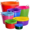 Red Gorilla 5L Mini Flexible 2-Handled Recycled Tub in Red Weather Resistant Suitable for Animal Horse or Pet Food Storage and Preparation DIY Builders Gardening view 1