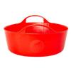 Red Gorilla 5L Mini Flexible 2-Handled Recycled Tub in Red Weather Resistant Suitable for Animal Horse or Pet Food Storage and Preparation DIY Builders Gardening view 2
