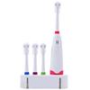 1 Set New Design Battery Operated Electric Toothbrush Waterproof Dental Care Revolving Toothbrush Heads + 3 Nozzles Oral Hygiene (Color : Red) view 3