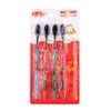 4pcs Ultra Soft Toothbrush Bamboo Charcoal Dental Toothbrush Compact Head and Slim Design Oral Care for Sensitive Gums (Color : 4Pieces) view 2