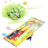 3pcs/Set Smiley Face Soft Toothbrush Cute Design with Feet Suction Stand (Color : Silver) view 3