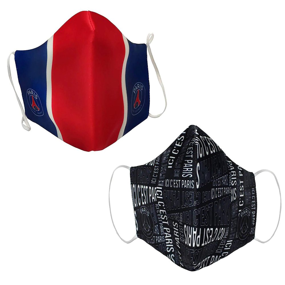 Paris Saint-Germain 2 x Children's Reusable Washable Splashback Mask