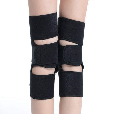 1 Pair Heated Knees Brace Wrap Anti Slip Knee Pads Compression Sleeve Men Women Long Stretchy