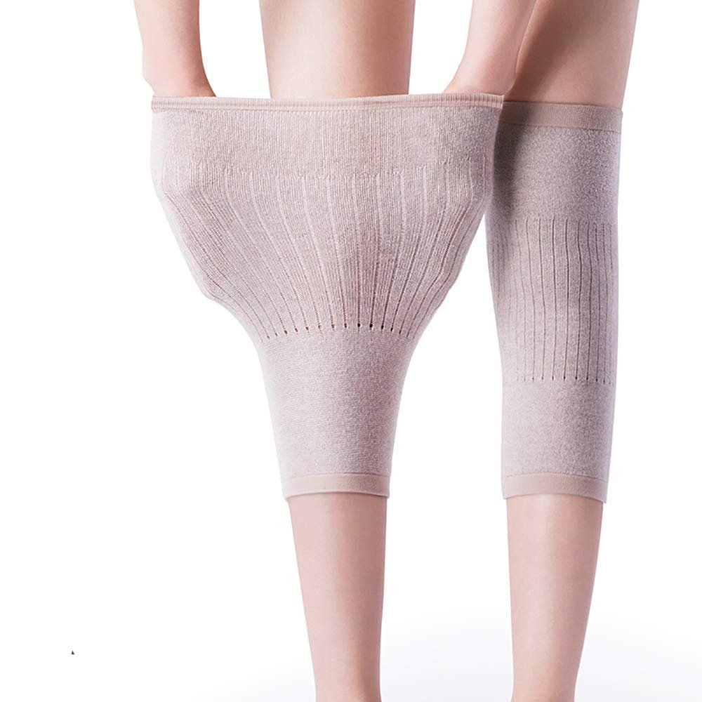 1 Pair Warm Knee Pads Breathable Knees Support Brace Compression Sleeve Elastic Men Women Long
