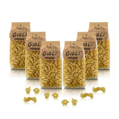Antico Pastificio Morelli 1860 Srl Lilies, typical regional pasta, 6 Packs of 500 Grams