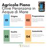 Agricola Piano - Peranzana Olives in Sea Water 314 ml | Award-Winning Italian Olives - 100% Natural - Authentic Apulian Products - Ideal for Starters, Aperitifs, Salads, Pizza view 4