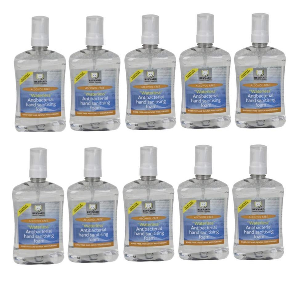 Waterless Rinse Free Hand Sanitiser 500ml (Pack of 10)
