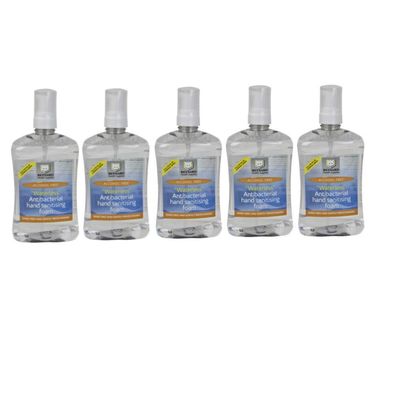 Waterless Rinse Free Hand Sanitiser 500ml (Pack of 5)