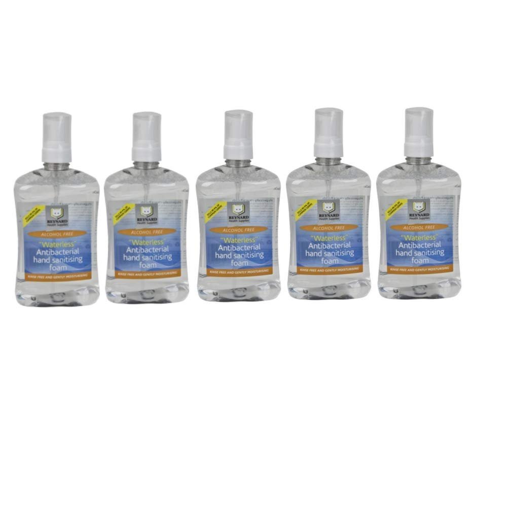 Waterless Rinse Free Hand Sanitiser 500ml (Pack of 5)