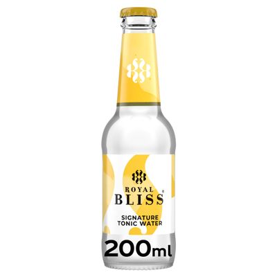 Royal Bliss Signature Tonic Water, Premium Tonic, 200 ml Glass Bottle