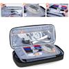 Trunab Stethoscope Case with Inner Divider, Stethoscope Carrying Case Compatible with 3M Littmann/MDF/ADC and Extra Accessories for Nurses, Pediatric Doctor, Black-Patented Design view 3